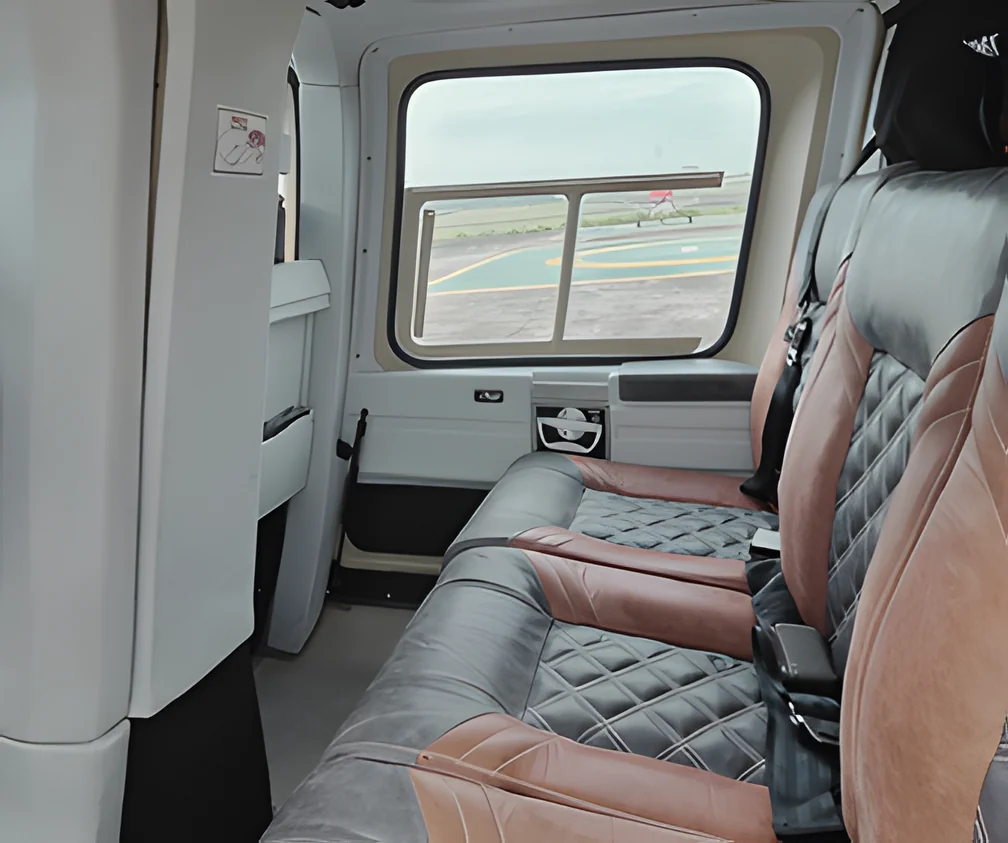 Bell 206B3 JetRanger III passenger cabin